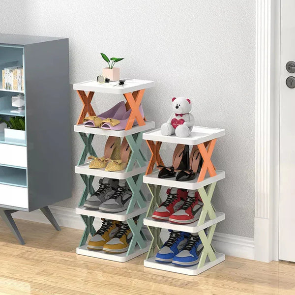 X Shape Shoe Rack