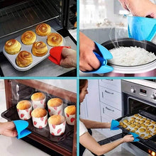 Silicone Pot Holders Heat Resistant Rubber Oven Mitts Mini Oven Mitts for Kitchen Cooking and Baking