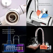 Tankless Electric Hot Water Heater Faucet, Digital Display, Instant Electric Water Geyser for Bathroom Household