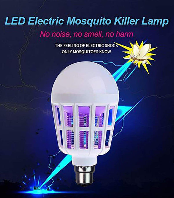 Mosquito Killer Lamp LED 15W Electronic Anti insect Bug Fly Zapper for Home Indoor Outdoor Eco safe Clean Light Bulb