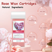 Effective Hair Removal Wax - Warm Wax Cartridge with Natural Ingredients, Depilation, Body, Face, Legs, Roller, Wide