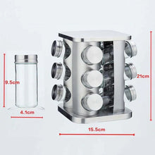 Stainless Steel 12 Pcs Jar Rack