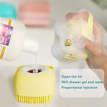 Silicone Bath Body Brush, Exfoliating Body Scrub Brush with Soap Dispenser