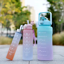 3pcs Water Bottle set with Straw 2 Liter Water Bottle and Portable Bottle BPA Free Titan Drinks Bottle Leakproof
