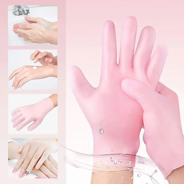 Moisturizing Soft Silicone Gel Spa Hydrating Gloves One Size Fits Most