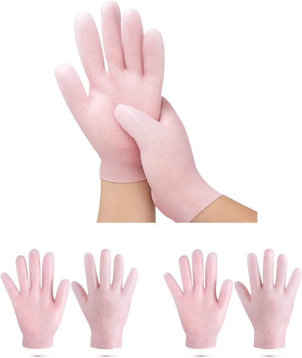 Moisturizing Soft Silicone Gel Spa Hydrating Gloves One Size Fits Most