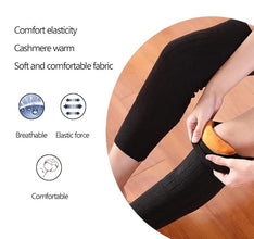 Winter Warm Knee Pads for Men And Women - Wool Material, Hand Washable, Elastic, No Feathers (Pair)