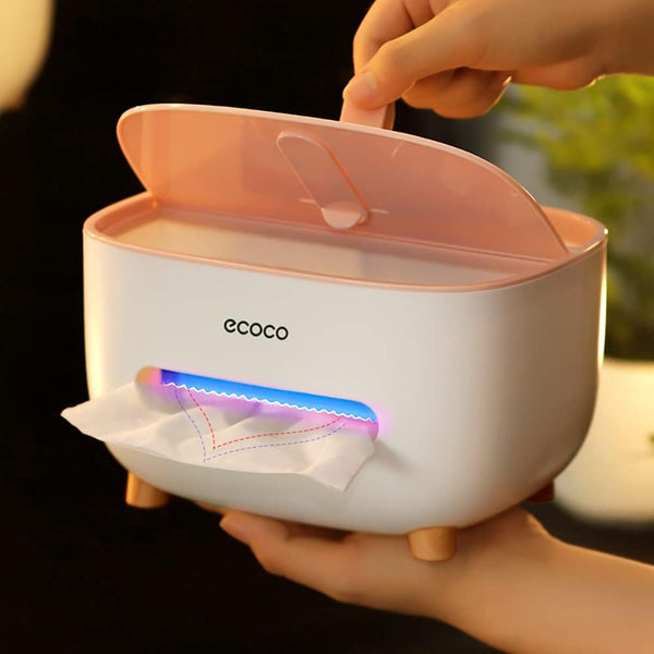 ECOCO Tissue Box Cover Holder with Storage