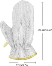 Kitchen Cleaning Dishwashing Silver Silk Glove, Reusable Silver Wire Gloves (Pair)