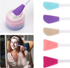 Silicone Face Mask Applicator, 2 in 1 Double-Sided Facial Scrubber Brush Tool