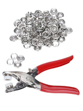 Metal Snap Buttons with Fastener Pliers Press Tool Kit
