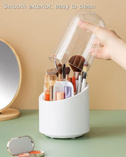 360° Rotating Makeup Brush Holders Organizer Lid Dust proof