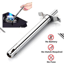 Stainless Steel Kitchen Stove Lighter - Fuel-Free, Refillable
