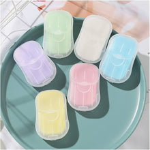 Mini Portable Travel Soap Paper Sheets Disposable Hand Washing Bath Scented Paper Soap