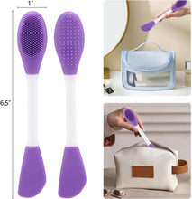 Silicone Face Mask Applicator, 2 in 1 Double-Sided Facial Scrubber Brush Tool