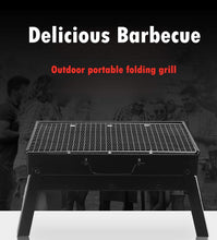 Portable & Foldable BBQ Grill With Tray (Size 36*28cm)