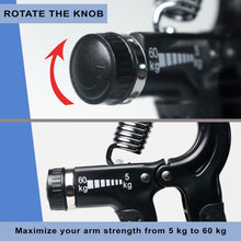 Professional Hand Gripper with Counter 10KG To 60KG Weight Adjustable