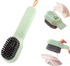 Soap Dispensing Cleaning Brush with Handle Scrubbing Reusable Washing Shoe Brush
