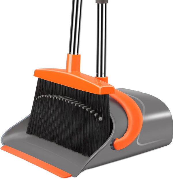 Attachable Broom With Dustpan