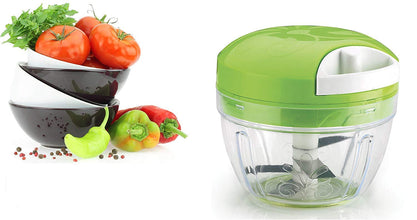 Easy Spin Quick Cutter - Hand Meat Grinder Mixer Food Processor Food Processer, (Multi Color)