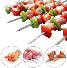 Barbecue Skewers Stainless Steel Sticks (Pack of 6)