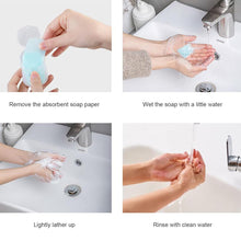 Mini Portable Travel Soap Paper Sheets Disposable Hand Washing Bath Scented Paper Soap