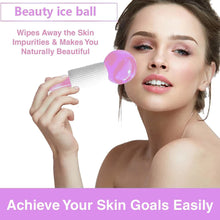 Ice Roller Globes Facial Roller Cold Skin Massagers Crystal Glass Ball