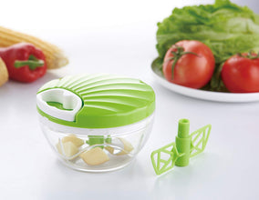 Easy Spin Quick Cutter - Hand Meat Grinder Mixer Food Processor Food Processer, (Multi Color)