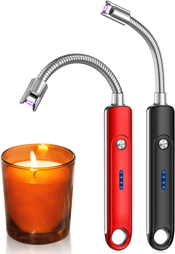 Electric Lighter, Rechargeable Type C Lighters Arc Lighter with LED Battery Display,
