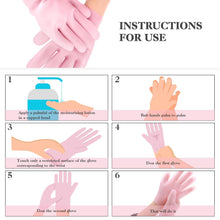 Moisturizing Soft Silicone Gel Spa Hydrating Gloves One Size Fits Most