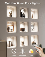 Tap LED Light With Remote Control  Cell Operated ( Pack of 3 Lights)