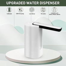 5 Gallon Foldable Water Dispenser, USB Charging Portable Electric Water Bottle Pump with Switch Universal