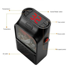 1000W Portable Flame Heater , Energy saving save Electricity, Whole house heat quickly