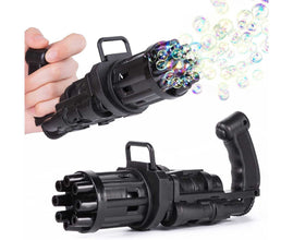 Gatling Bubbles Gun Blaster bbBubble Makker Bettary Operated Toy for Kids