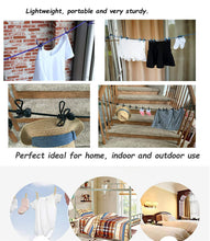 Portable Clothesline with 12 Clothespins