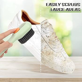 Soap Dispensing Cleaning Brush with Handle Scrubbing Reusable Washing Shoe Brush