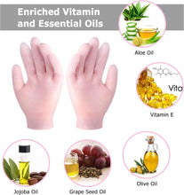 Moisturizing Soft Silicone Gel Spa Hydrating Gloves One Size Fits Most