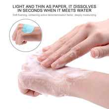 Mini Portable Travel Soap Paper Sheets Disposable Hand Washing Bath Scented Paper Soap