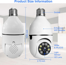 360 wireless Wi-Fi panoramic bulb camera