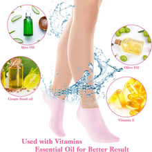 Silicon Gel Moisturizing Sock Pedicure Socks For Dry Cracked Feet Heel And Soften Rough Skin (Pair)