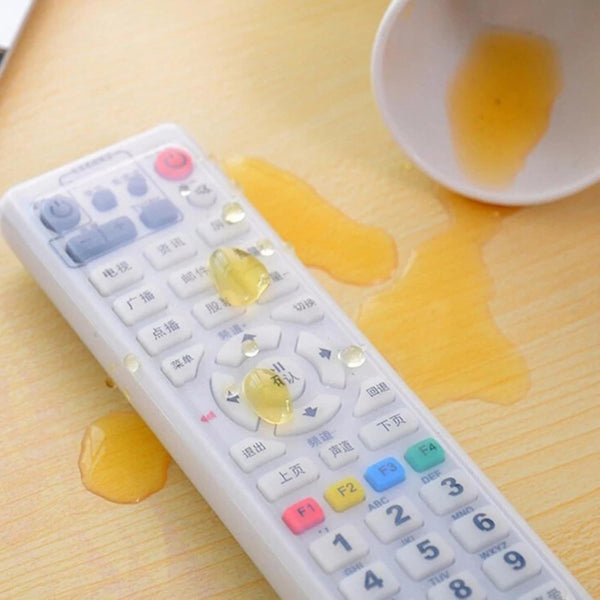 Silicone TV & Air Condition Remote Control Cover Protection Pouch Waterproof Fluorescence Dust Remote Control Cover(S,L)