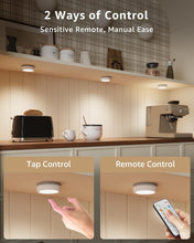 Tap LED Light With Remote Control  Cell Operated ( Pack of 3 Lights)