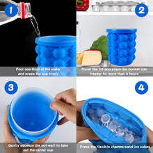 2 in 1 Large Silicone Ice Cube Maker