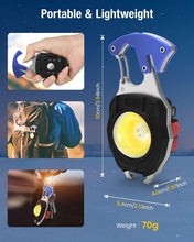 8 in 1 Led Light with Lighter, Bottle Opener, Magnetic Base and Folding Bracket Mini Cob 800 lumens