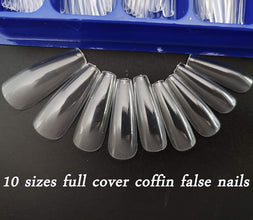 Artificial Reusable Nails Set With One 3gm Nail Glue, Perfect For Nails Extension -100 Nails & One Nail Glue(3gm) FREE