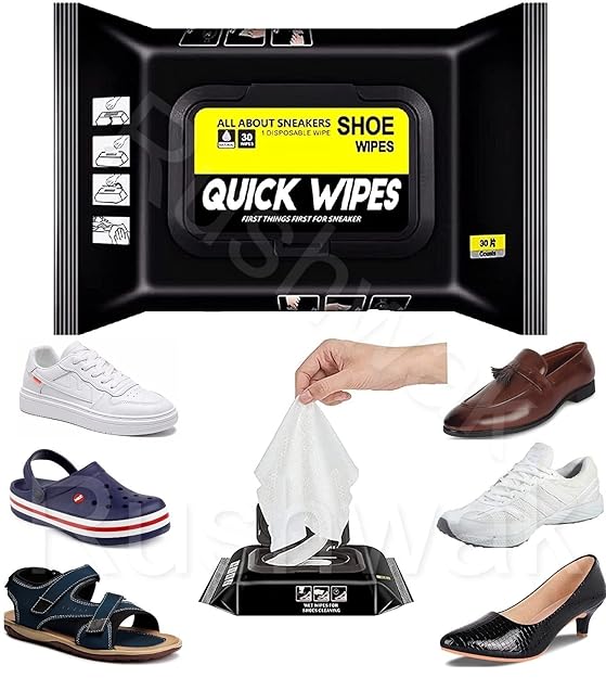 Shoe Wipes Quickly Remove Dirt & Stains - (1Pack of 80pcs)
