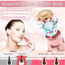 A Portable 2 In 1 Flawless Eyebrow, Face, Lips, Nose Hair Trimmer for Men & Women