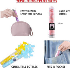 Portable Travel Soap Paper Sheets Disposable Hand Washing Bath Scented Paper Soap (Pack of 2)