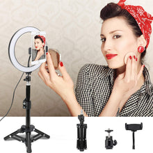3 Shades Ring Light LED 26cm Photography Lighting Video Studio Live Selfie Makeup Ring light (Set)