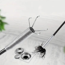 Drainage Block Remover Hair Catcher, Spring Stainless Steel Blockage